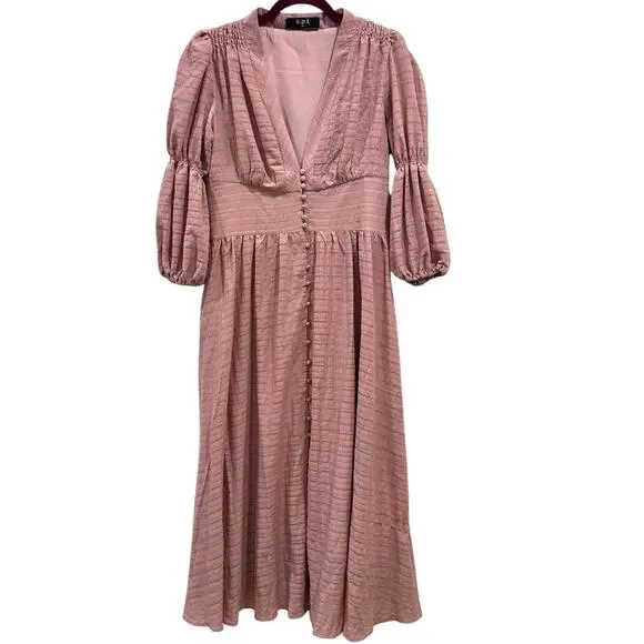 Anthropologie Pink Midi Dress - Picture 3 of 9